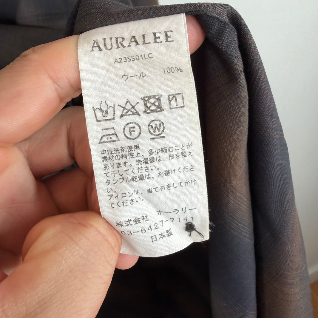 Aura Lee Plaid LS Button Up Shirt