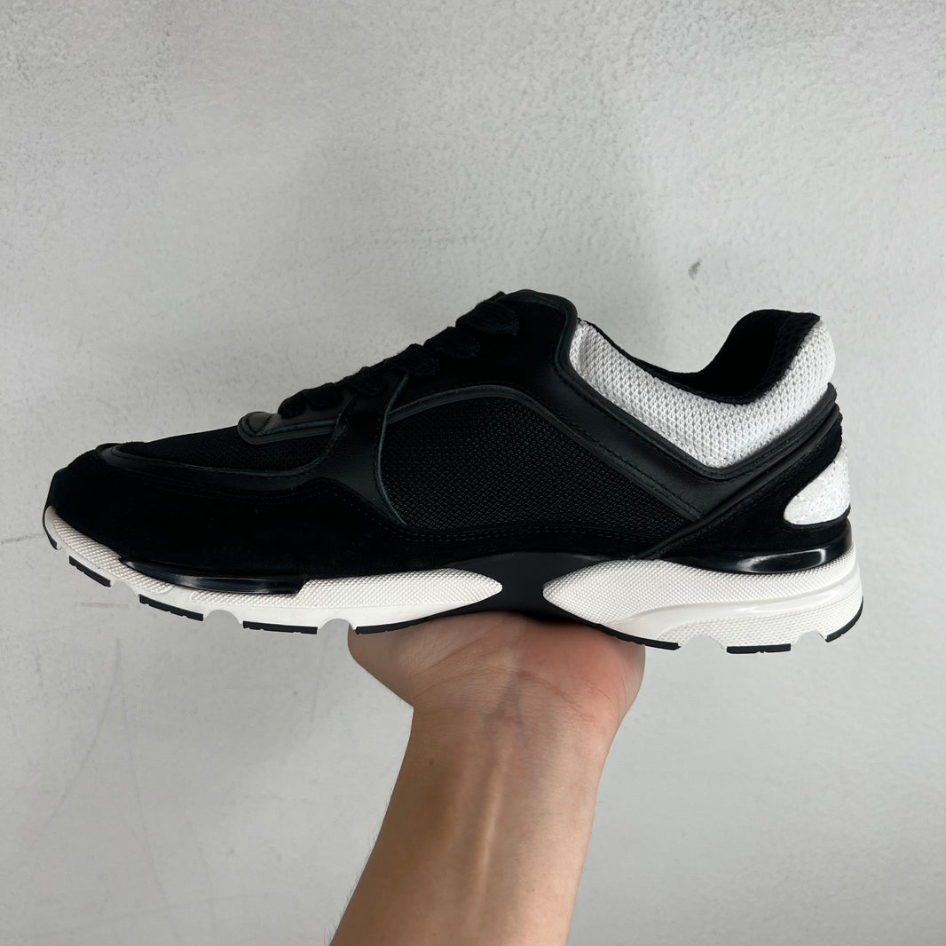 Chanel Black/White CC Runners
