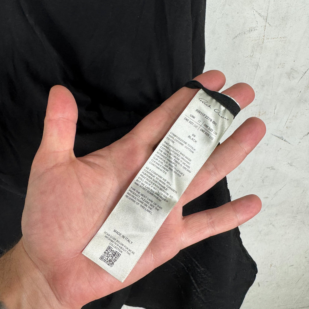 Rick Owens Temple Black V Tarp T-Shirt