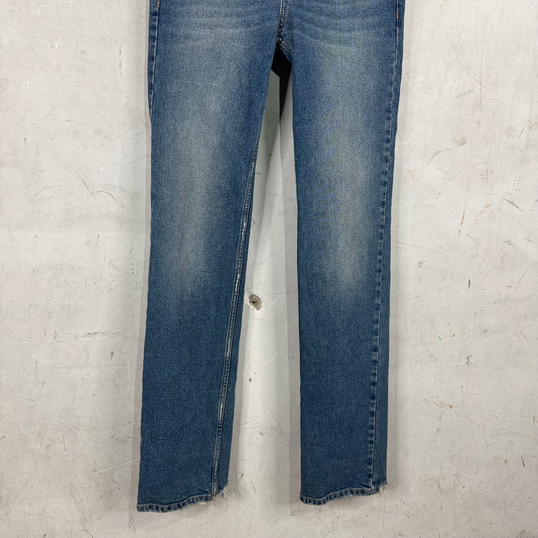 Balenciaga Medium Wash Distressed Skinny Jeans