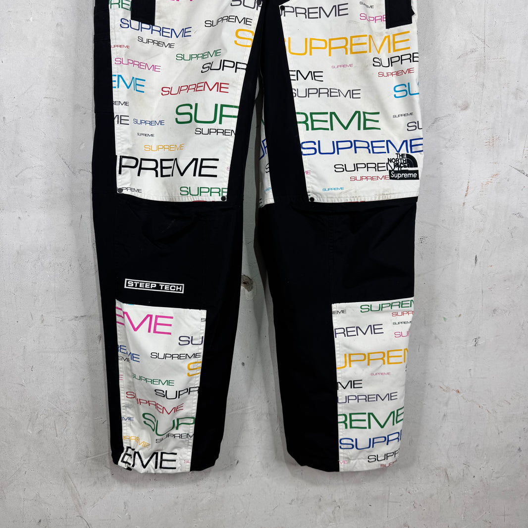 Supreme x TNF Multicolor Script Shell Pants