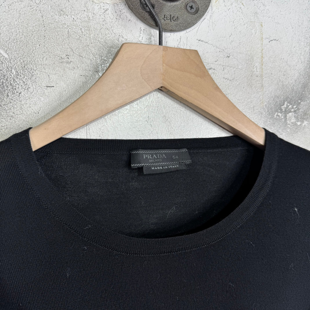 Prada Thin Logo Wool Sweater
