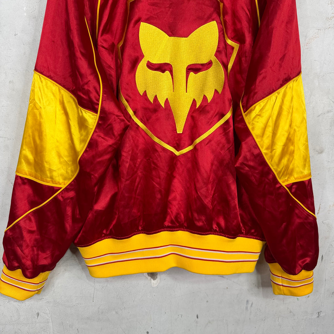 Kiko Kostadinov x Fox Satin Paneled Bomber