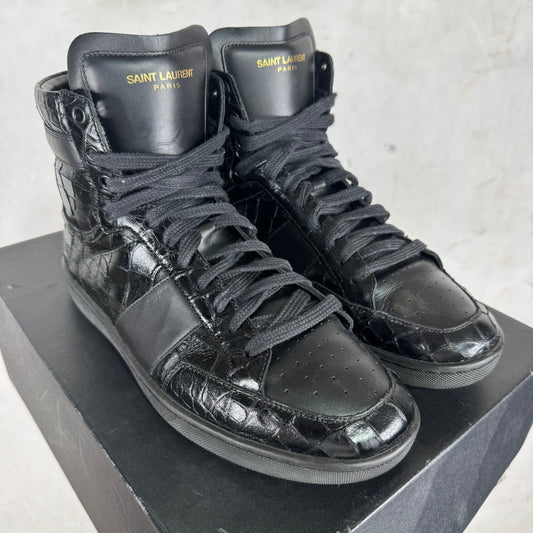Saint Laurent Faux Croc SL/10H Sneakers