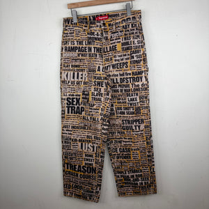 Supreme Dash Snow Newspaper Double Knee Pants