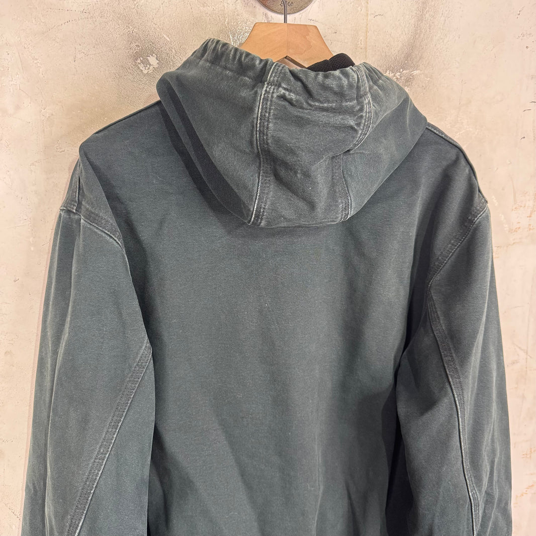 Vintage Carhartt Faded Hooded Work Jacket