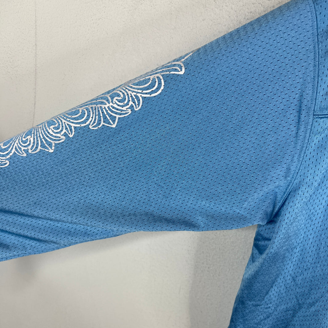 Chrome Hearts Blue Sports Warm-Up Jersey