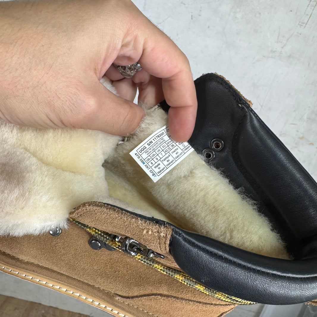 Sacai x Ugg Chestnut Fur Hiking Boot