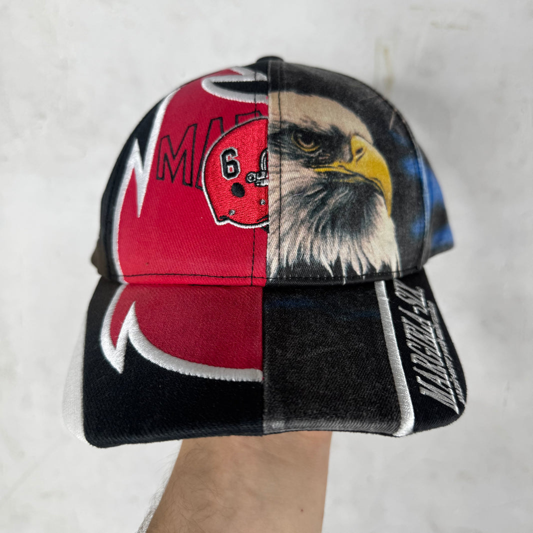 Supreme x MM6 Red Split Eagle Hat