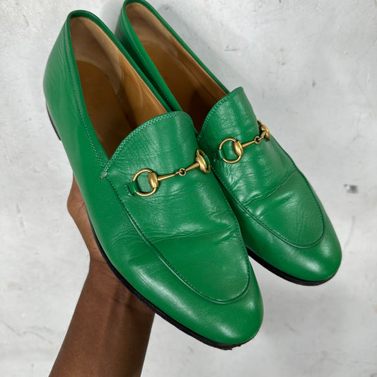 Gucci Horsebit Green Loafer
