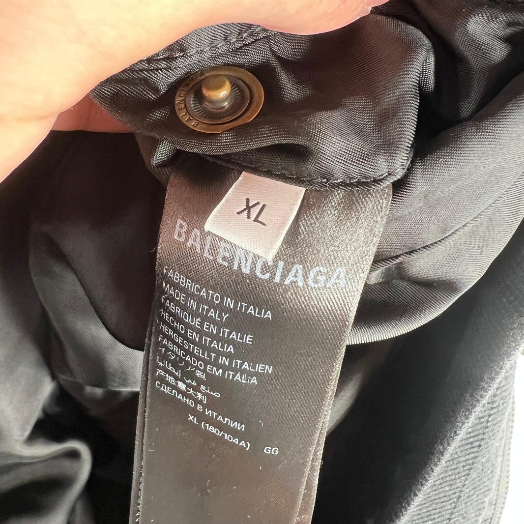 Balenciaga Faux Fur Hooded Bomber Jacket