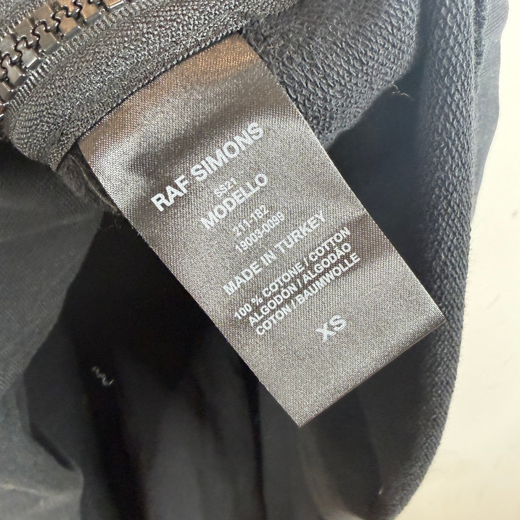 Raf Simons Patch Zip Up Hooded Poncho