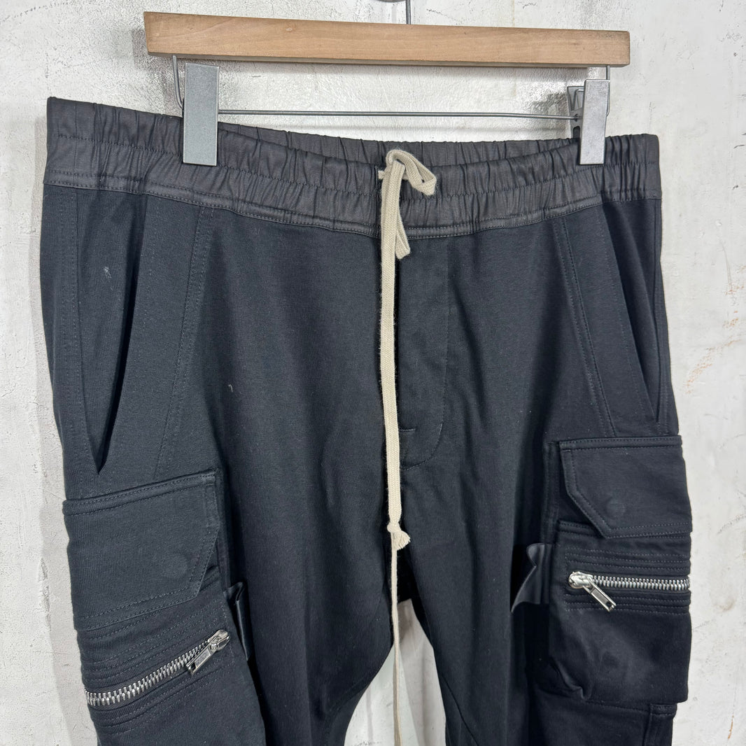 Rick Owens EDFU Cuffed Zipper Cargo Sweatpants