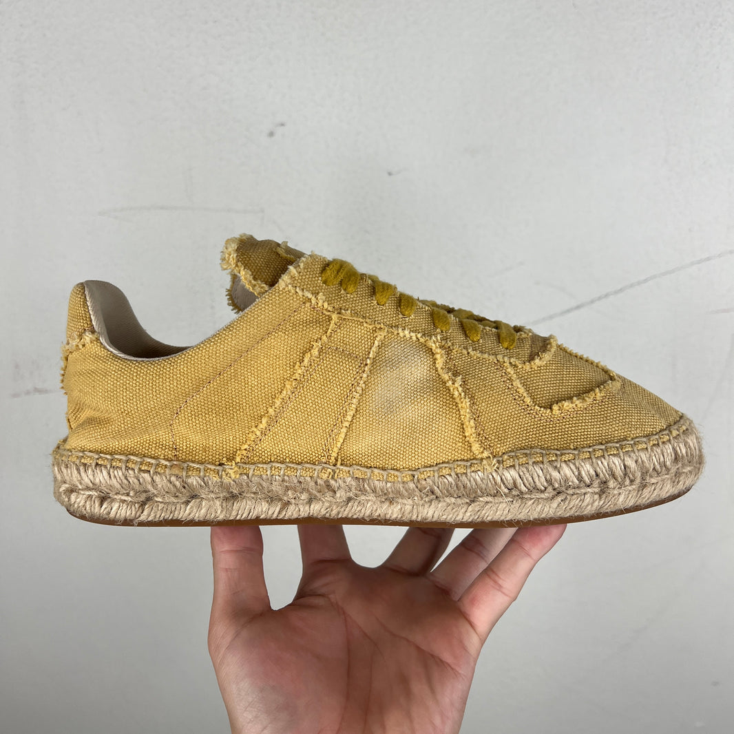 Margiela Yellow Canvas Espadrilles Replica Sneakers