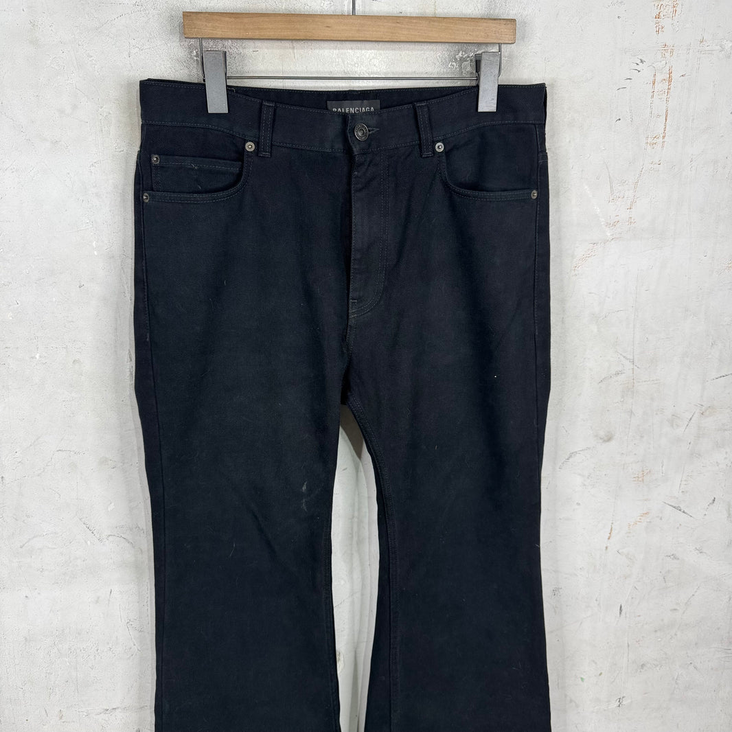 Balenciaga Flared Black Jeans