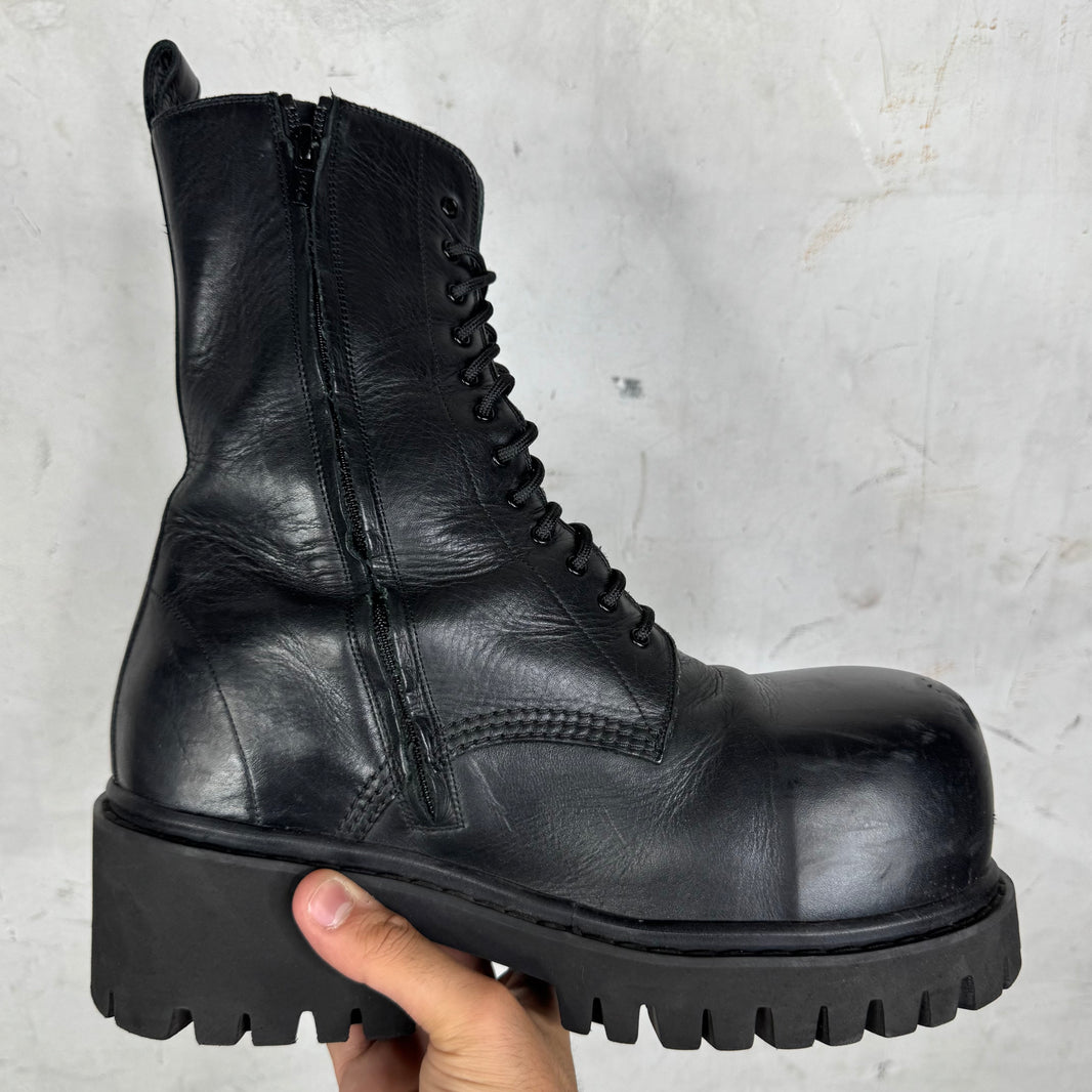 Balenciaga Leather Stomper Boots
