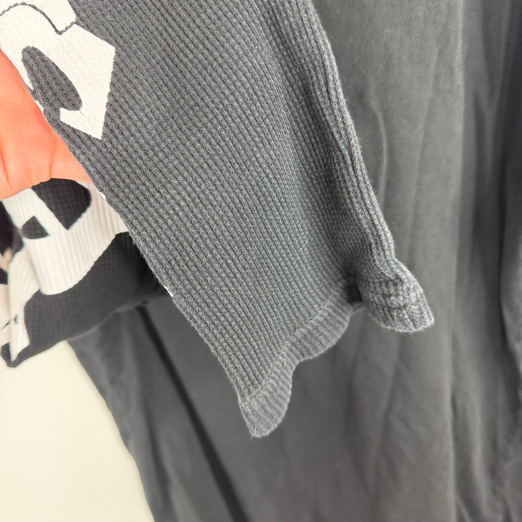 Endless Denim Black/White Thermal T-Shirt
