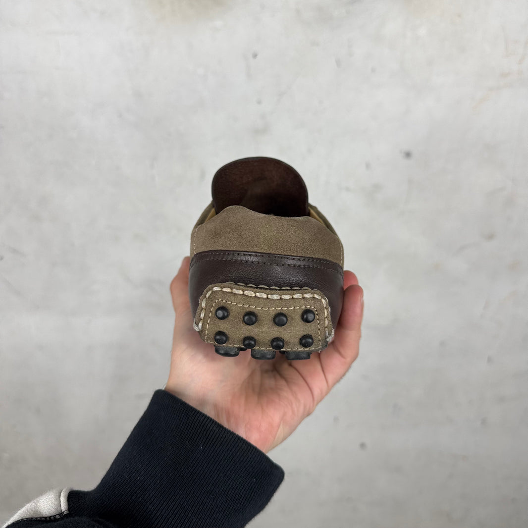 Prada Suede Mesh Car Shoes