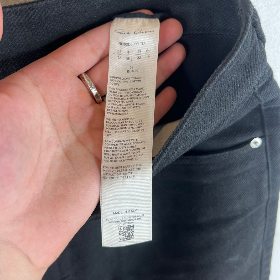 Rick Owens Twill Geth Trousers
