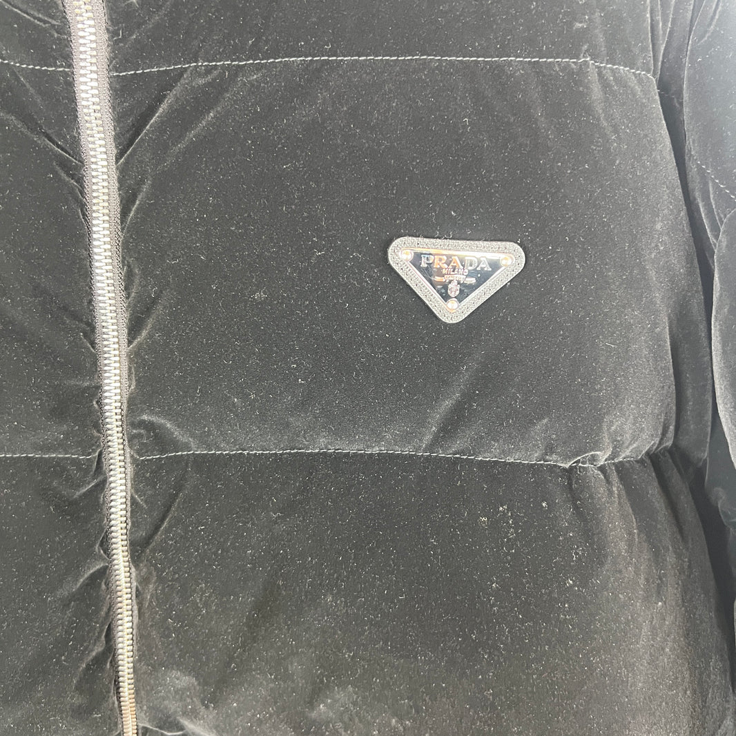 Prada Velvet Puffer Jacket