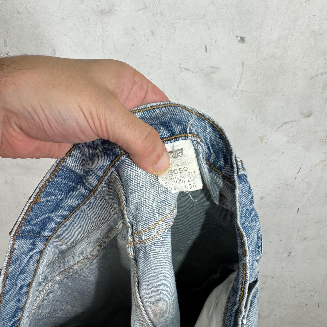 Vintage Orange Tab Levi's 505 Jeans