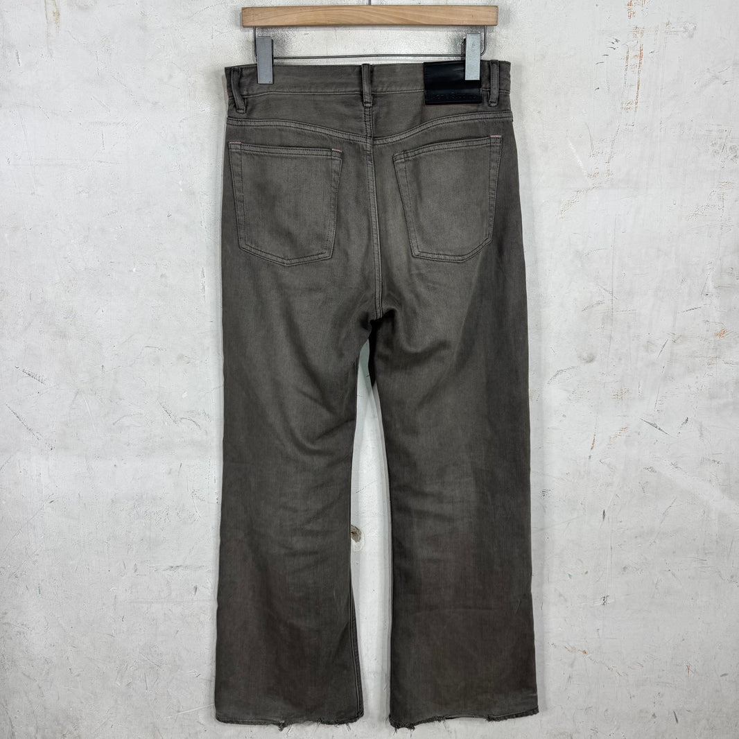 Acne Studios Grey Washed Bootcut Jeans