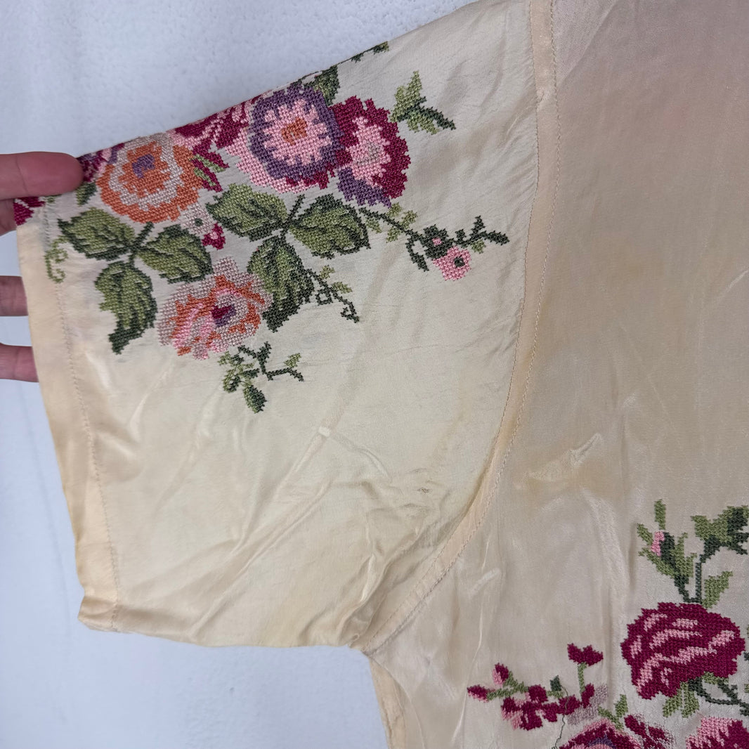 Bode Embroidered Floral Shirt