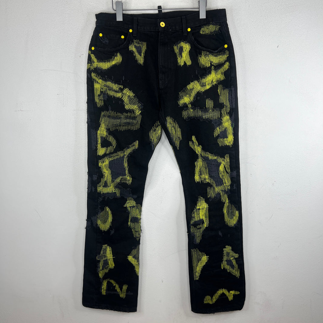 Endless Denim Black/Yellow Jeans