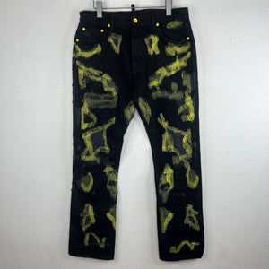 Endless Denim Black/Yellow Jeans