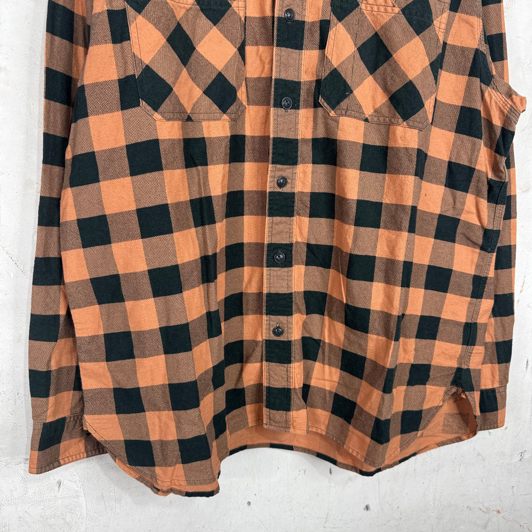 RRL Orange/Black Flannel Shirt