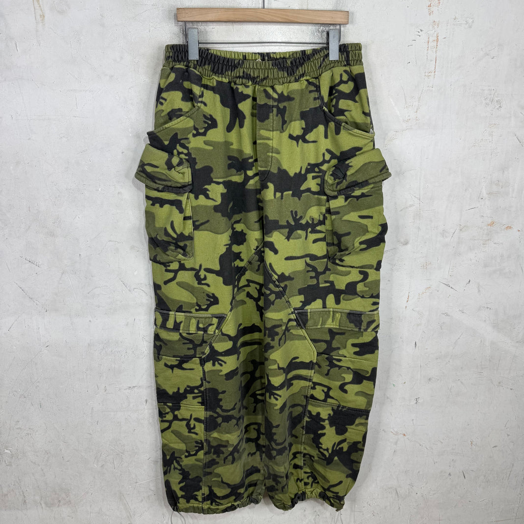 PDFCHANNEL Camo Cargo Baggy Sweatpants