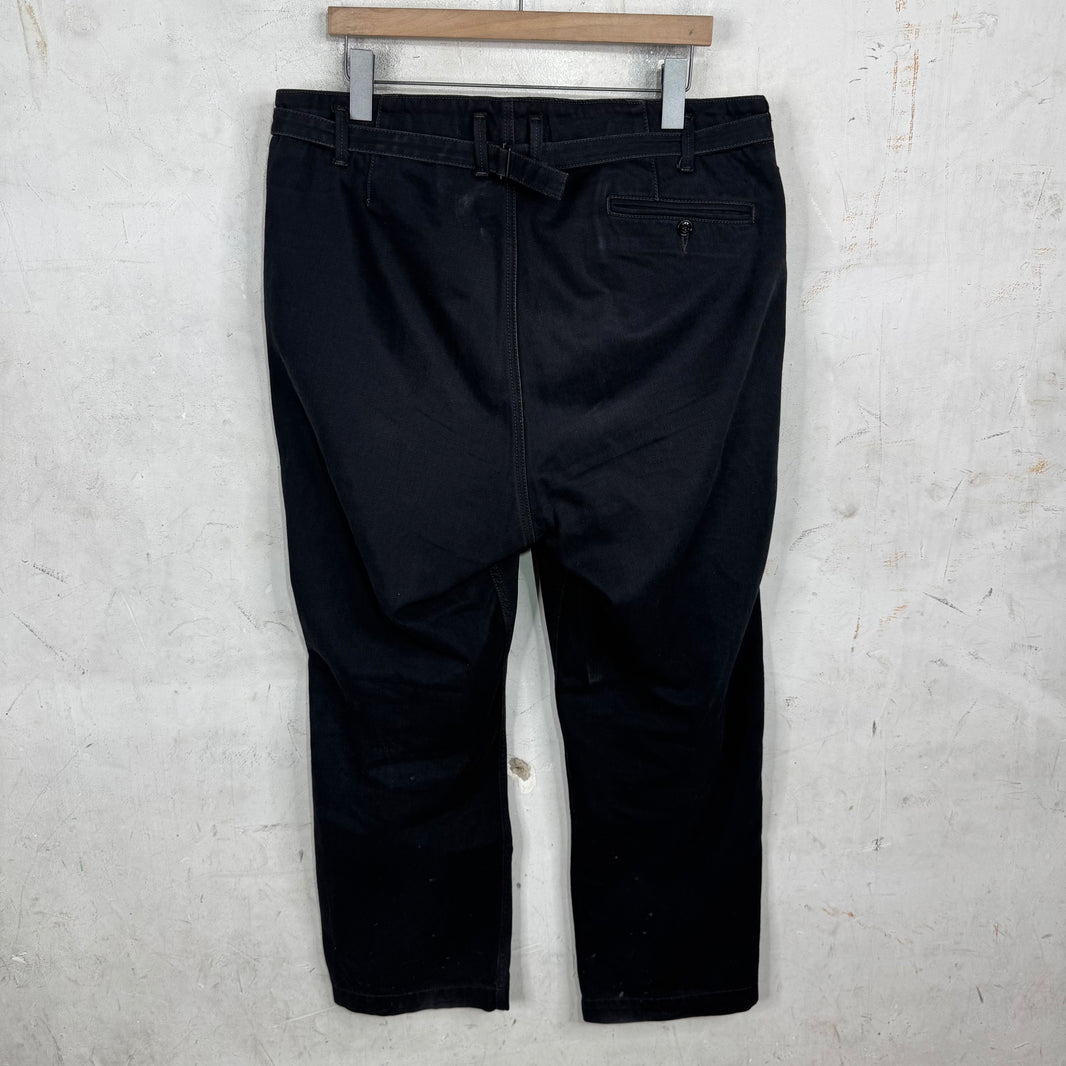 Lemaire Wide Leg Black Jeans