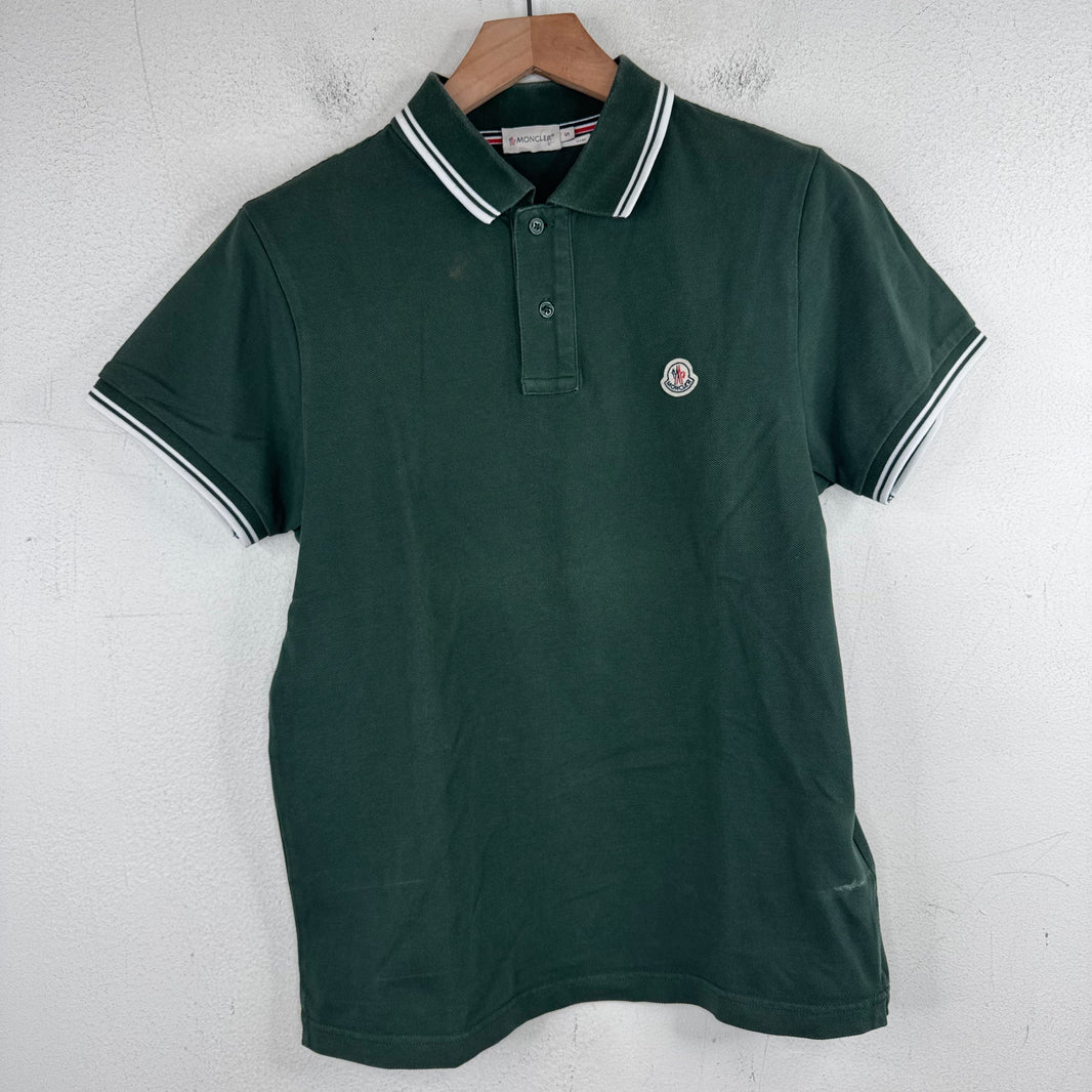 Moncler Green Logo Polo Shirt