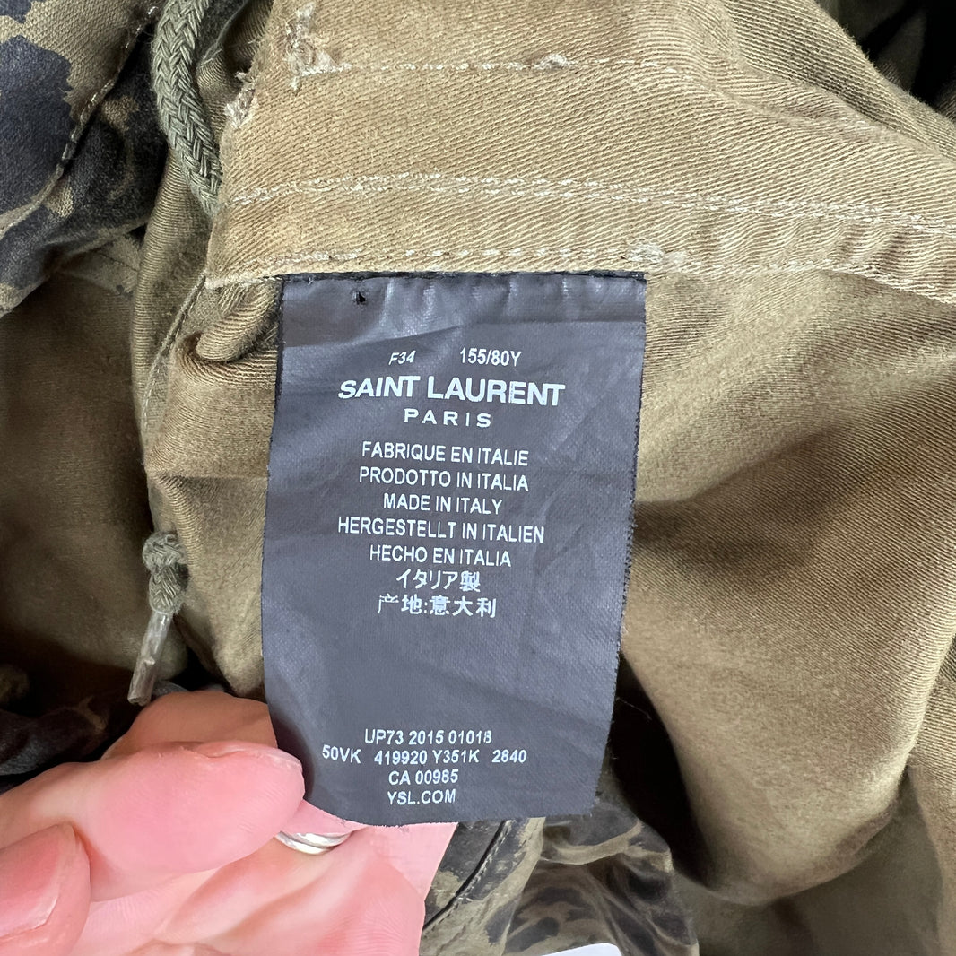 Saint Laurent Leopard Print Vest