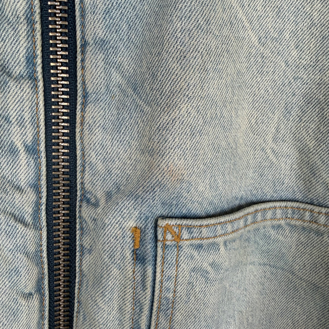 Stussy Zip Up Denim Chore Jacket