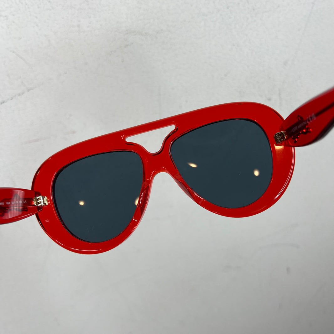 Loewe Red Acetate Aviator LW40144U Sunglasses