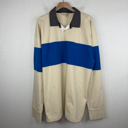 Marni Blue Stripe Longsleeve Rugby T-Shirt