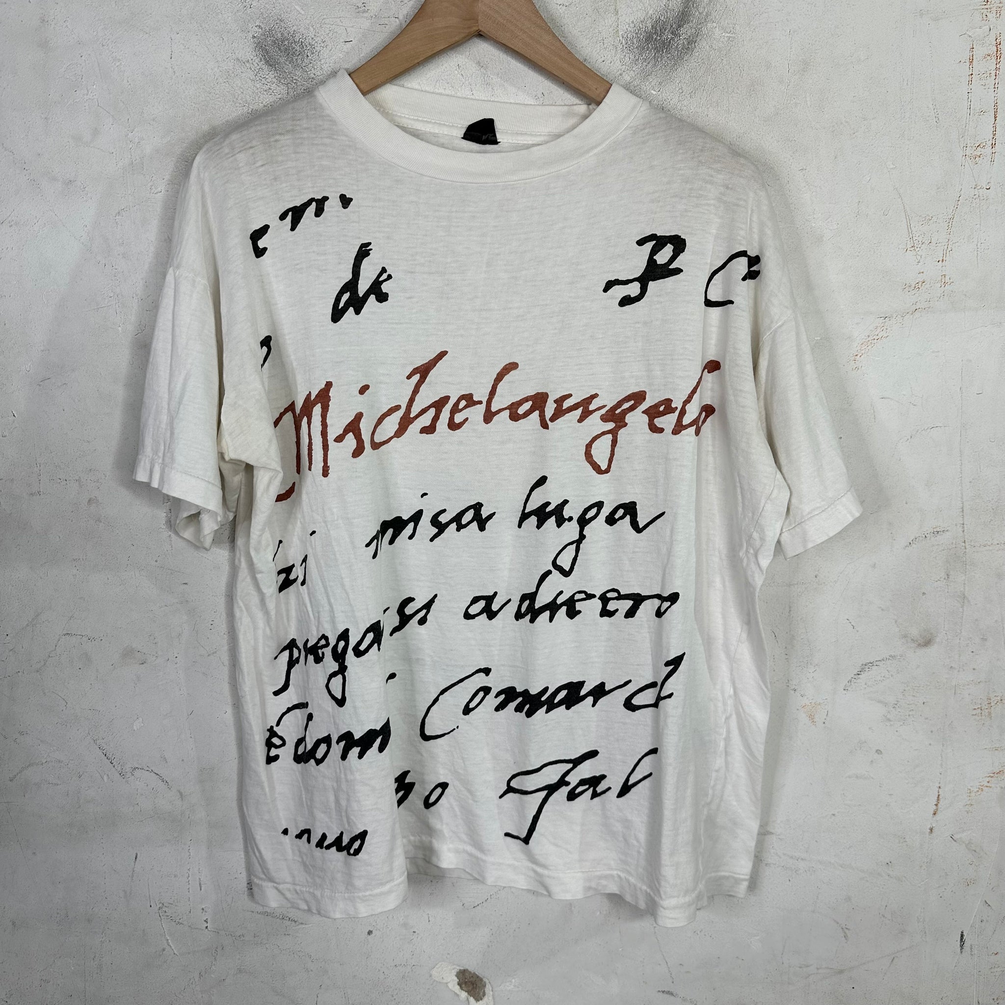 Vintage Michaelangelo Printed T-shirt