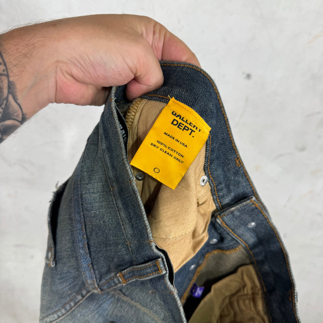 Gallery Dept Distressed Repaired Straight Jeans
