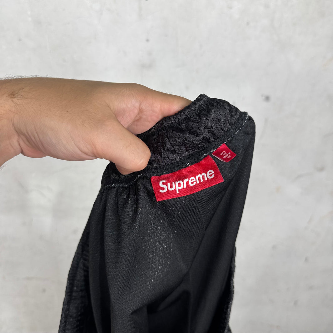 Supreme Rhinestone Script Mesh Shorts