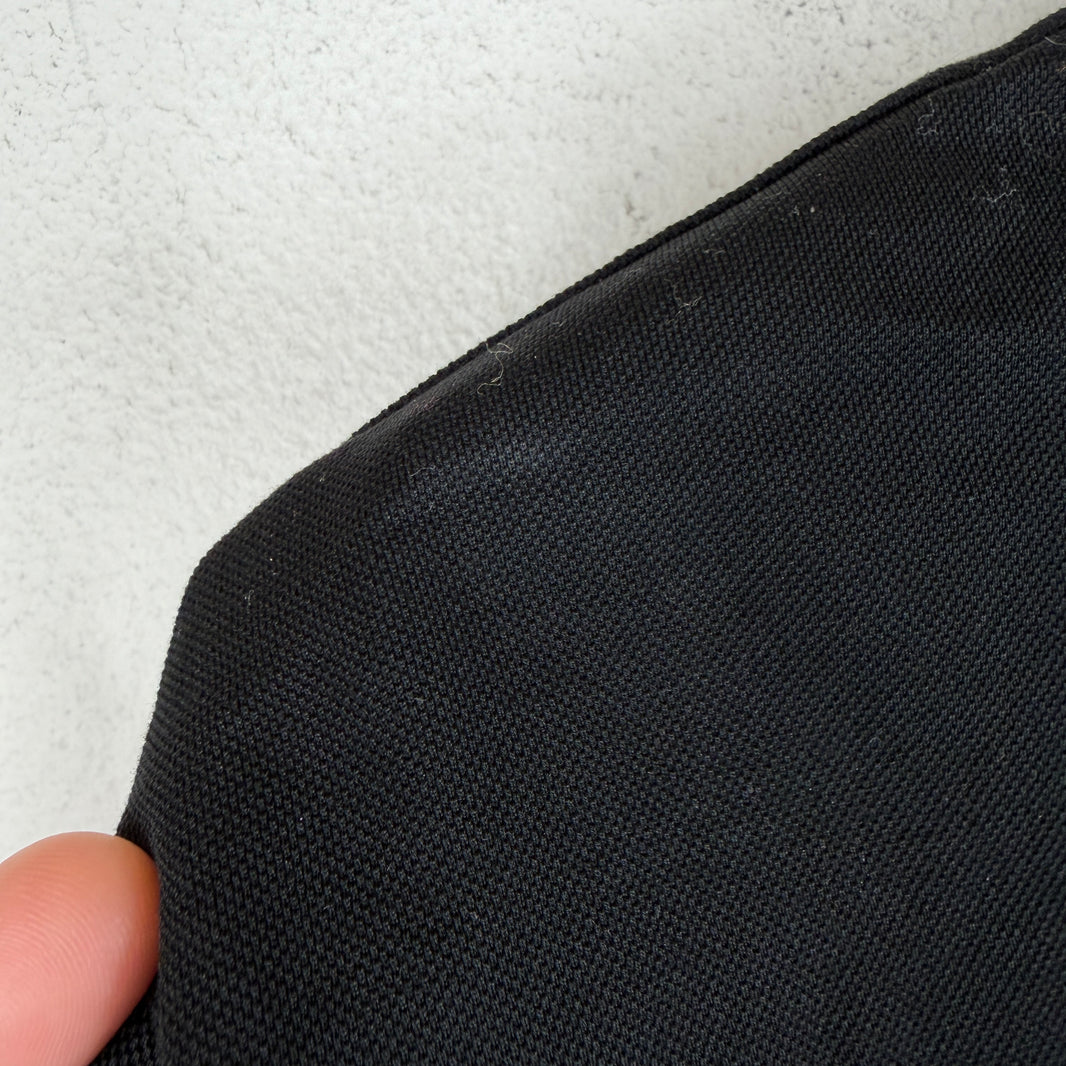 Prada Black Badge Zip Polo T-Shirt