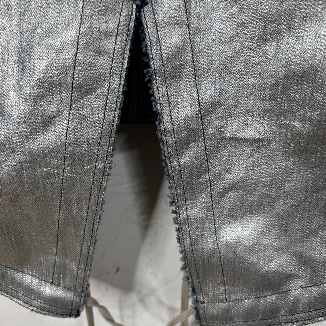 Rick Owens Leather Coated Fishtail Parka