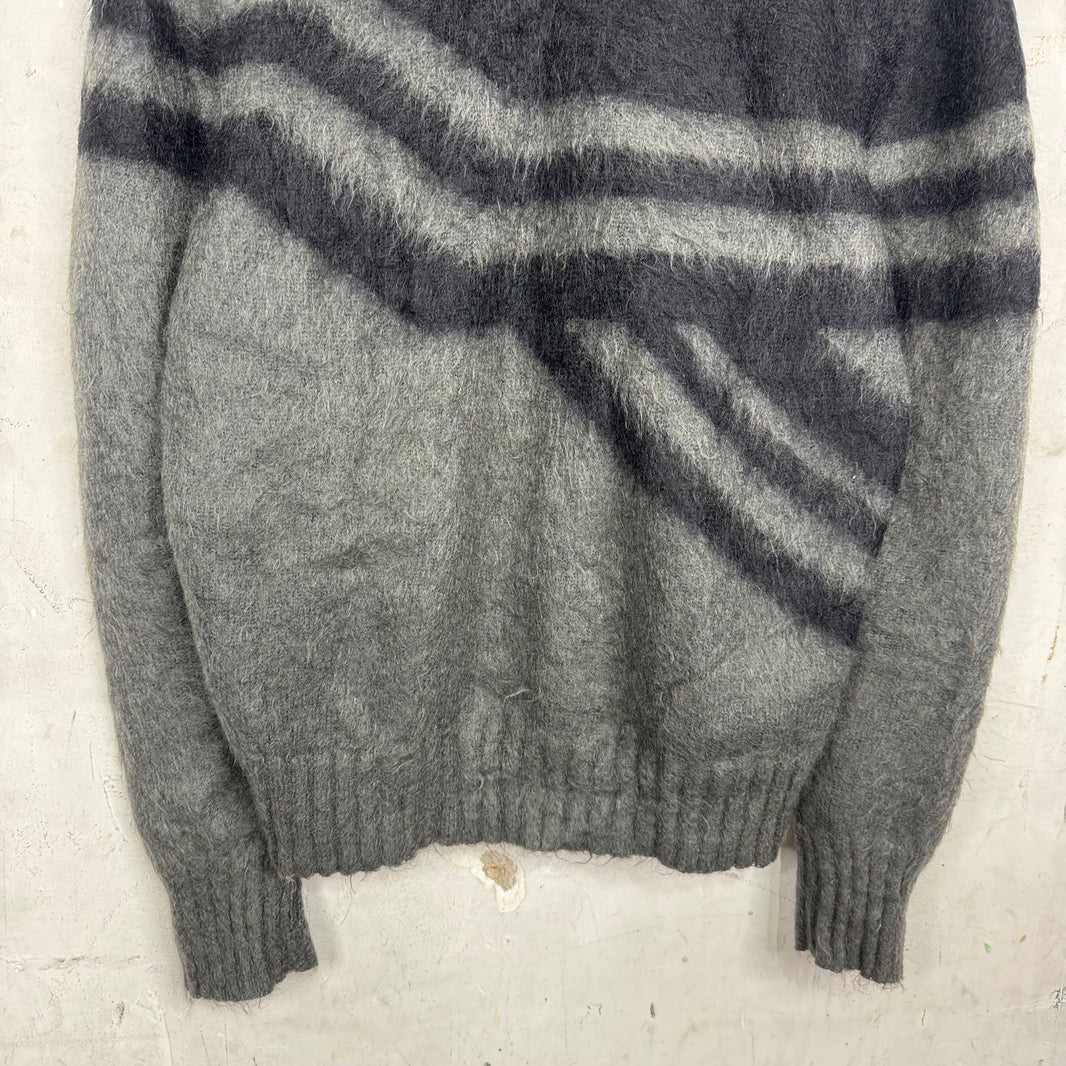 Jil Sander Mohair Grey/Black Knit