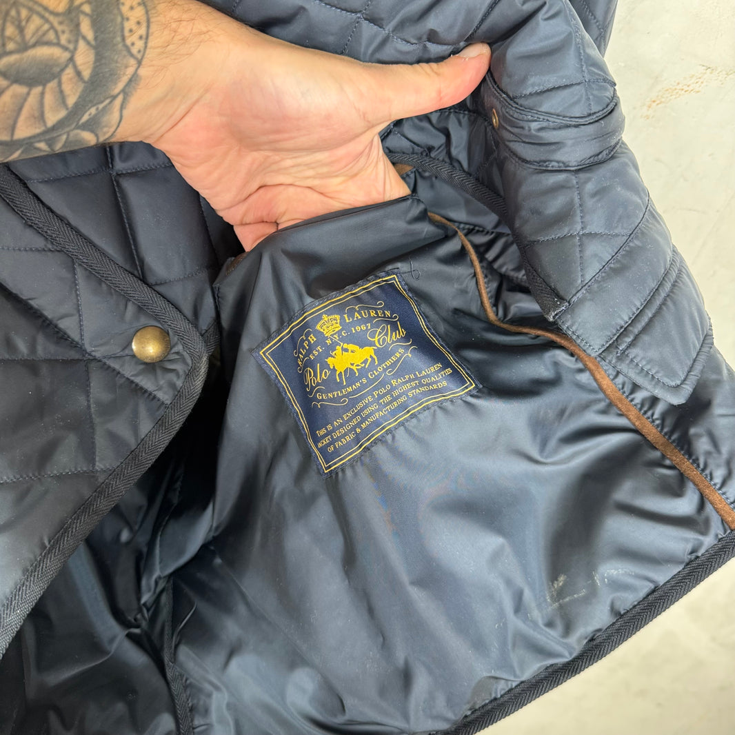 Ralph Lauren Navy Quilted Hunting Jacket