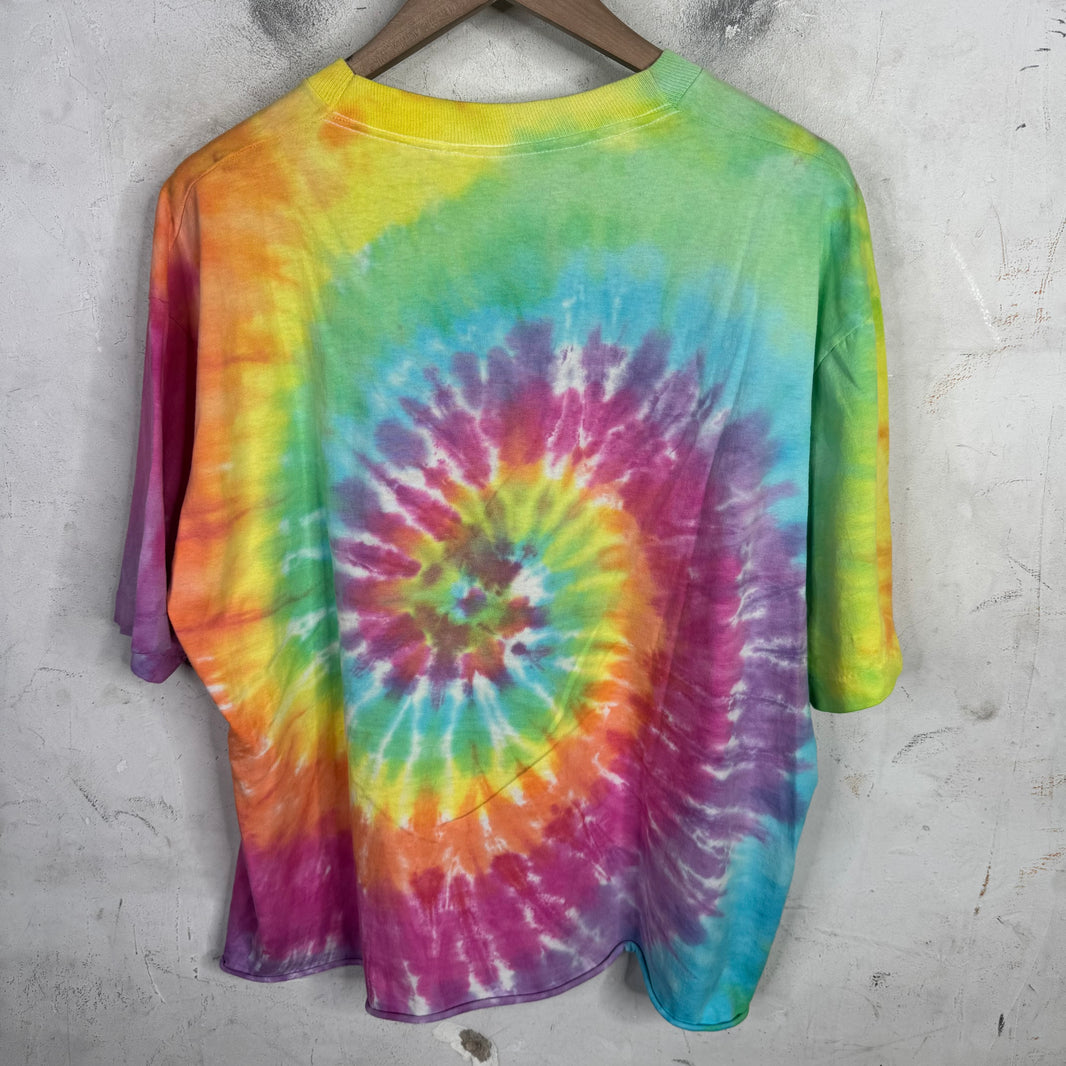 Vintage Grateful Dead Cropped Tie-dye Bears T-Shirt