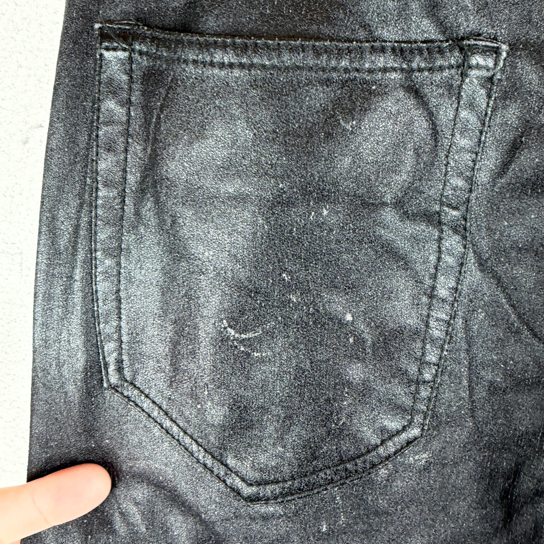 Saint Laurent Coated Black D01 Jeans