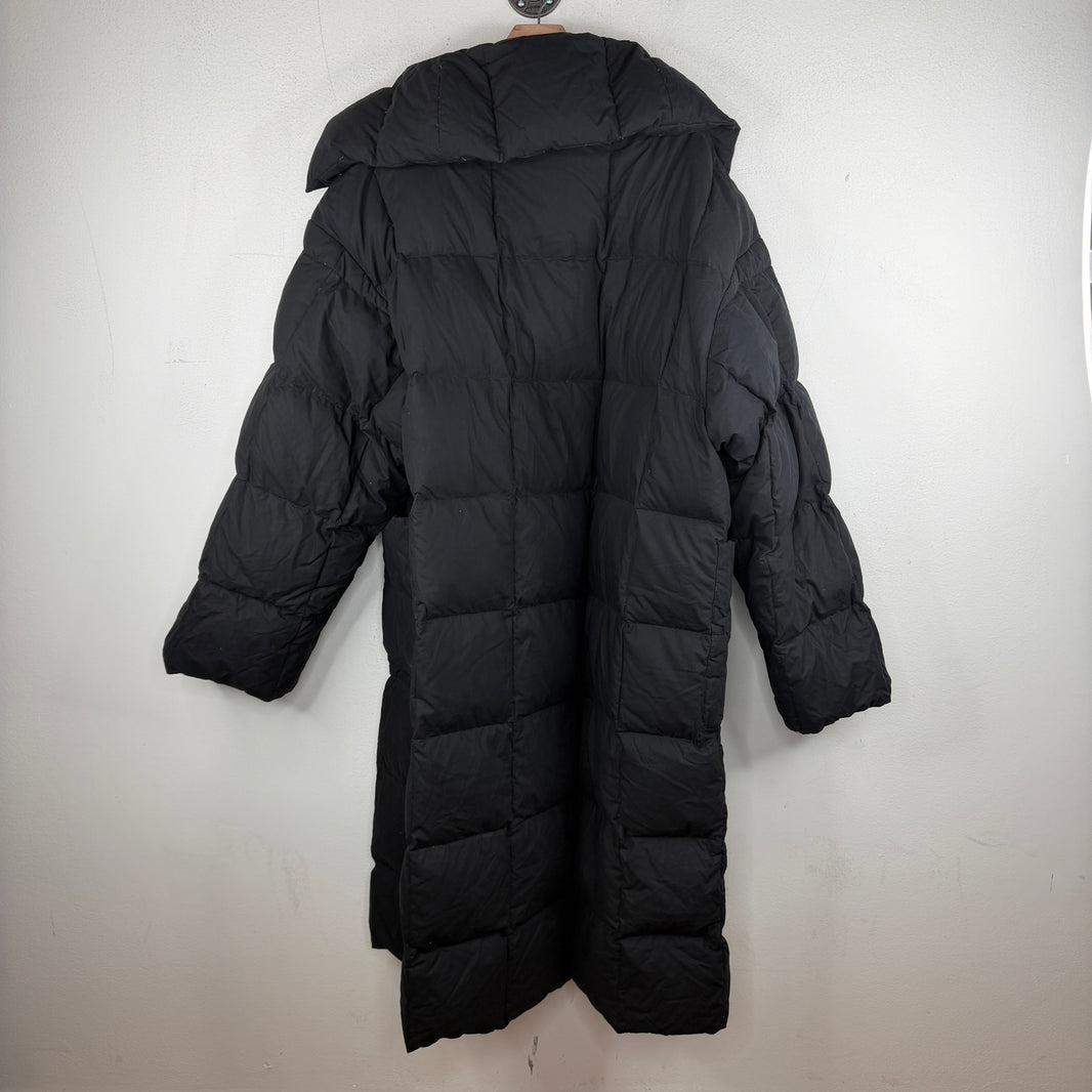 Dries Van Noten Black Puffer Trench Coat