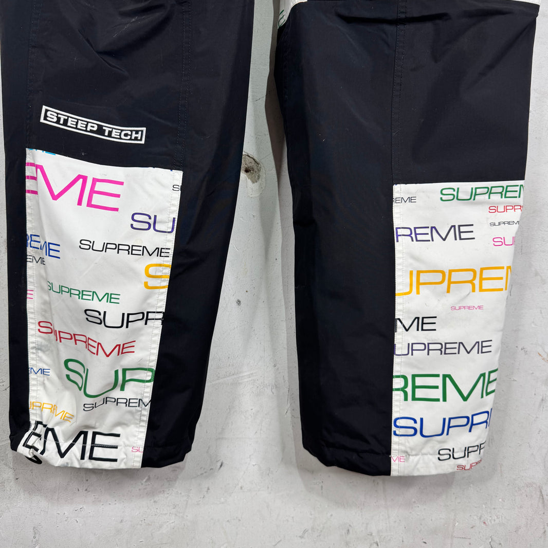 Supreme x TNF Multicolor Script Shell Pants