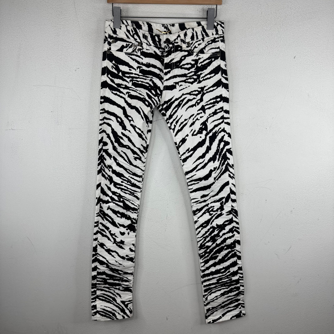 Saint Laurent D01 Zebra Jeans