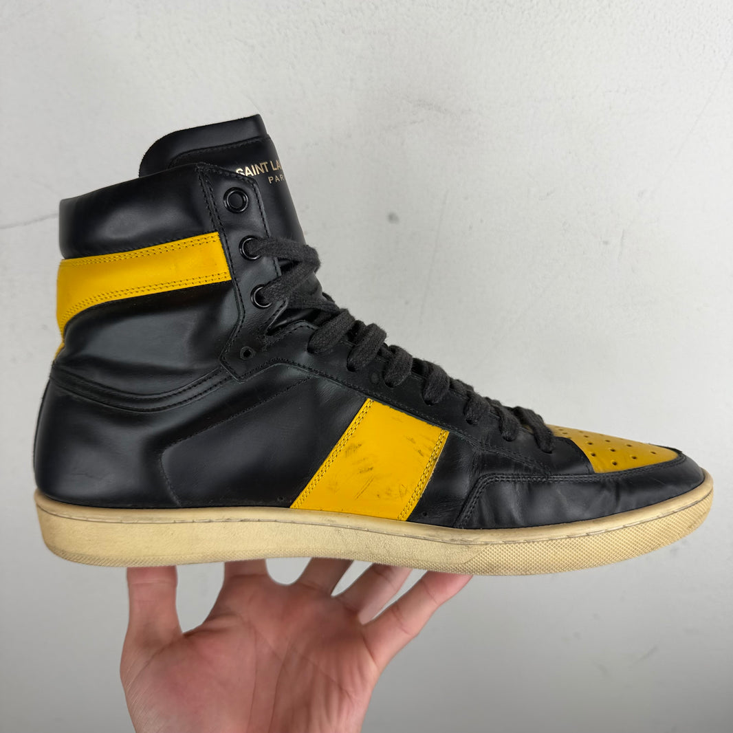 Saint Laurent Yellow/Black SL-10H Sneakers